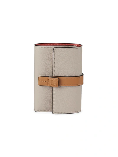 Shop Loewe Women's Small Leather Vertical Wallet In Light Oat