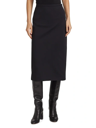 Shop Max Mara Women's Sabato Jersey Pencil Skirt In Black