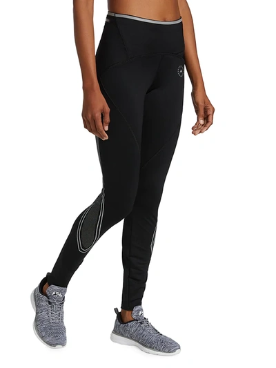 Shop Adidas By Stella Mccartney Women's Truepace Athletic Leggings In Black