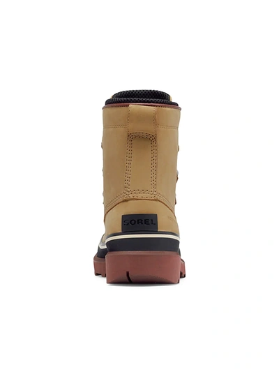 Shop Sorel Men's Caribou Waterproof Leather Street Boots In Tan