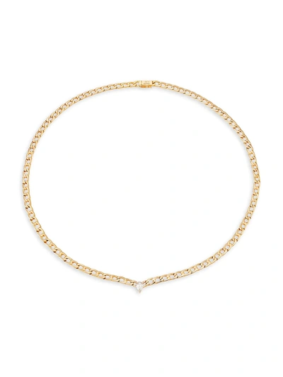 Shop Anita Ko 18k Yellow Gold & Diamond Curb Chain Necklace