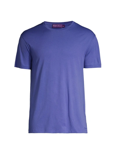 Shop Ralph Lauren Men's Crewneck Short-sleeve T-shirt In Blue