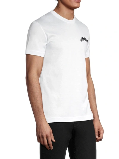 Shop Alexander Mcqueen Men's Logo Jersey T-shirt In White