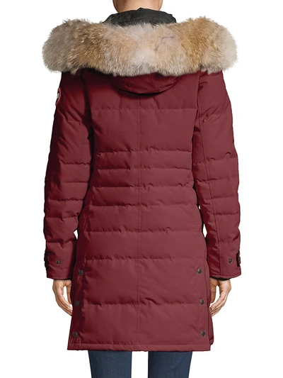 Shop Canada Goose Women's Arctic Tech Lorette Fur-trim Down Parka In Graphite