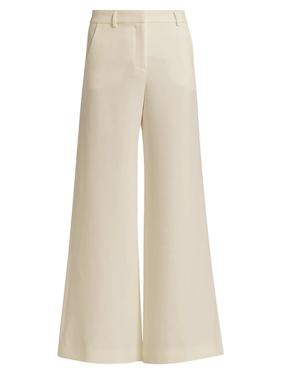 Shop L Agence Women's Gavin Wide-leg Pants In Ivory