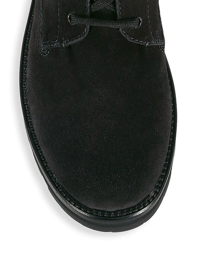 Shop Moncler Men's Vancouver Suede Ankle Boots In Black
