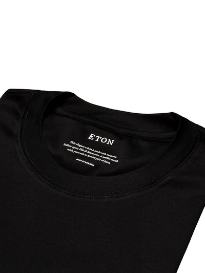 Shop Eton Men's Jersey T-shirt In Black