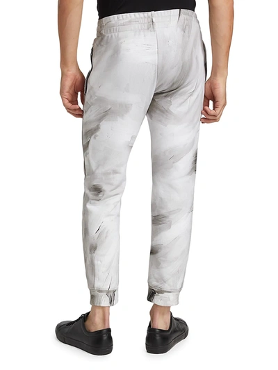 Shop Moschino Men's Painted Jogger Sweatpants In Fantasy