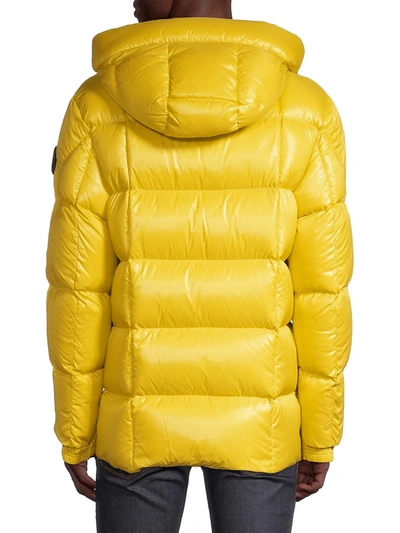 Shop Moncler Dougnac Puffer Jacket In Pastel Yellow