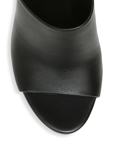 Shop Vince Hanna Leather Heeled Sandals In Black