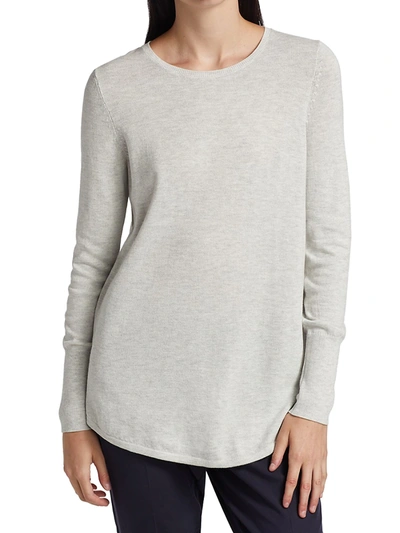 Shop Nic + Zoe Women's Vital Crewneck Top In Grey Heather