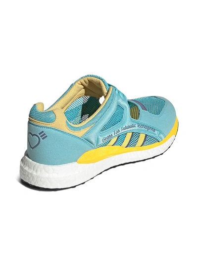 Shop Adidas Originals Adidas X Human Made Eqt Racing Sneakers In Light Blue