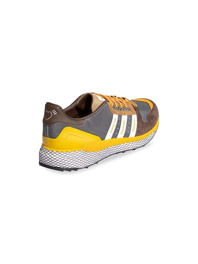 Shop Adidas Originals Adidas X Human Made Questar Sneakers In Brown Multi