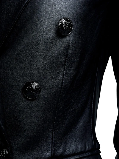 Shop L Agence Women's Kenzie Lambskin Blazer In Black