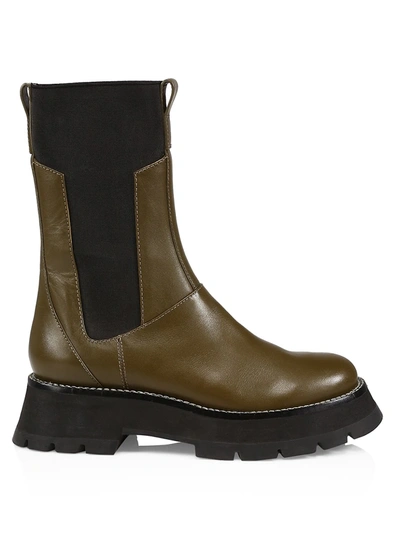 Shop 3.1 Phillip Lim / フィリップ リム Women's Kate Lug-sole Combat Boots In Olive