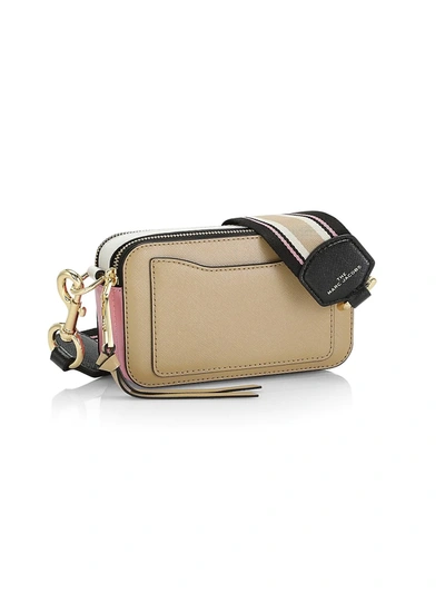 Shop Marc Jacobs Women's The Colorblock Snapshot Bag In Rose Multi