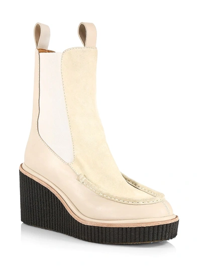 Shop Rag & Bone Women's Sloane Suede & Leather Chelsea Boots In Beige