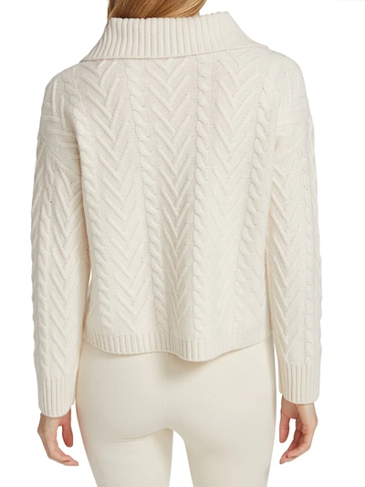 Shop Sablyn Alicia Cashmere Cardigan In Gardenia