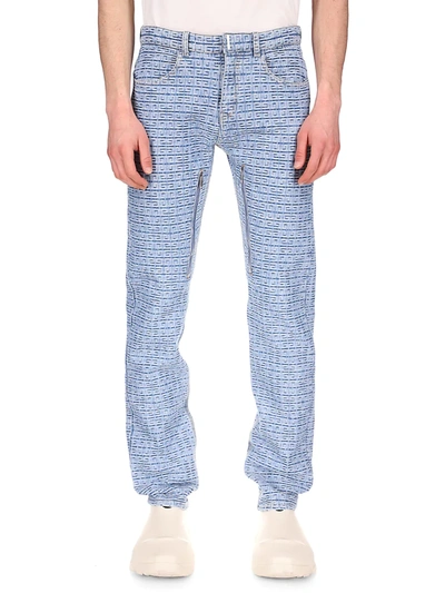 Shop Givenchy Men's Straight-fit Jeans In Light Blue