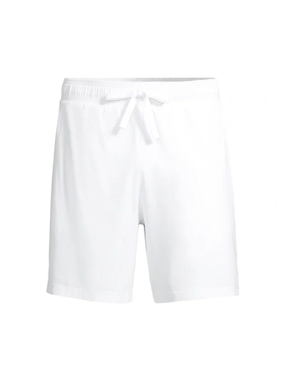 Shop Alo Yoga 7" Unity 2-in-1 Fleece Shorts In White