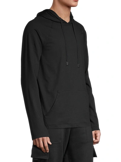 Shop Alo Yoga Men's The Conquer Lightweight Hoodie In Black