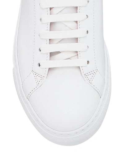 Shop Givenchy Urban Street Leather Sneakers In White Lilac