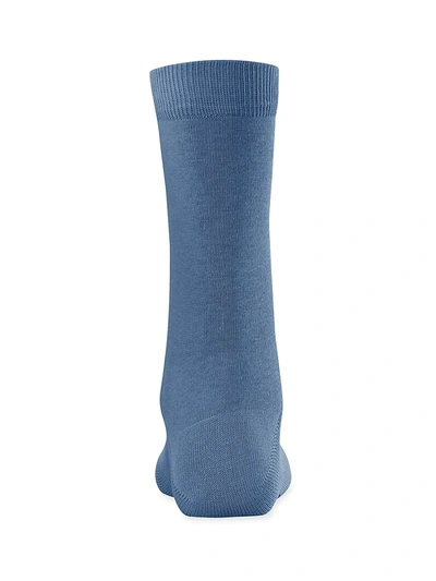 Shop Falke Women's Family Ankle Socks In Dusty Blue