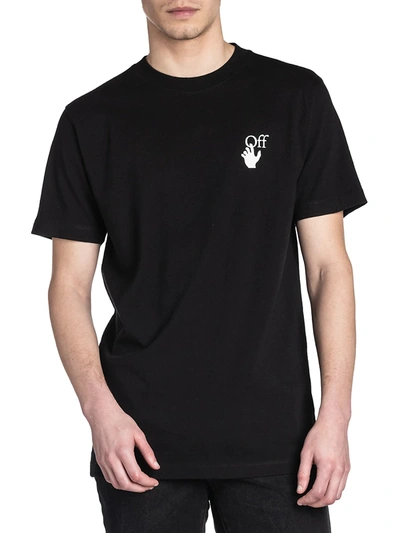 Shop Off-white Degradé Arrow Logo Cotton T-shirt In Black Multi