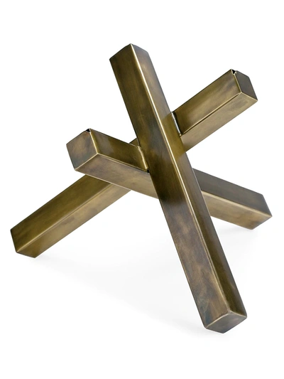 Shop Regina Andrew Intersecting Sculpture In Gold