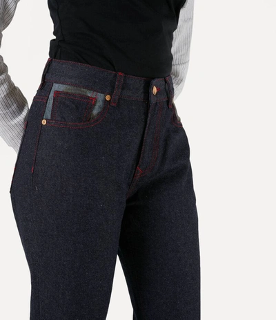 Shop Vivienne Westwood W Harris Jeans In Indigo