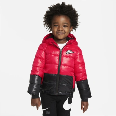 Shop Nike Sportswear Toddler Puffer Jacket In University Red