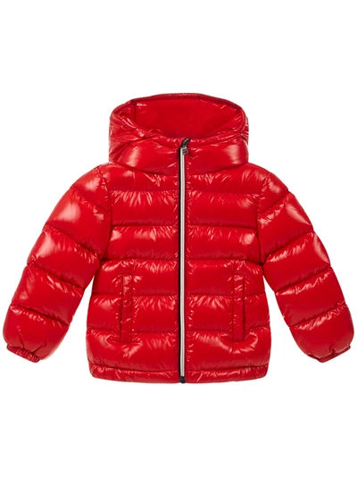 Shop Moncler Enfant New Aubert Down Jacket In Red
