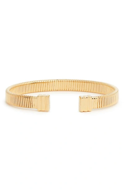 Shop Gas Bijoux Milo Cuff Bracelet In Yellow Gold