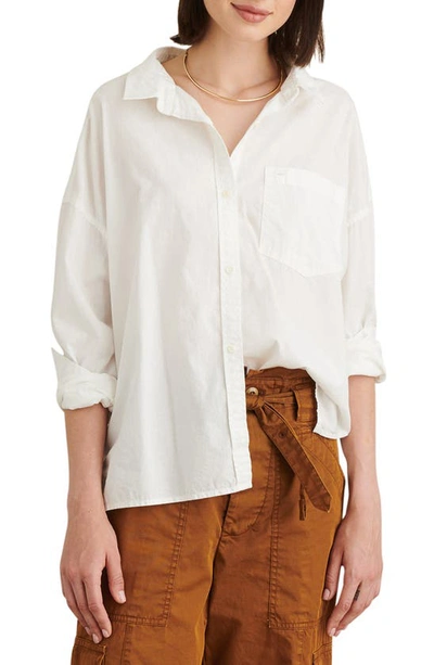 Shop Alex Mill Detachable Collar Oversize Shirt In White