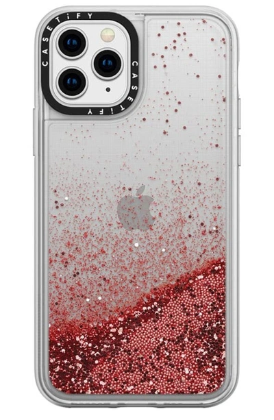 Shop Casetify Glitter Iphone 11/11 Pro/11 Pro Max Case In Rose Pink