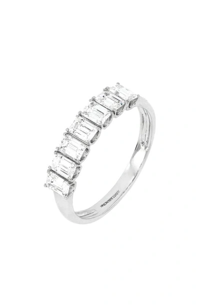 Shop Bony Levy Diamond Baguette Ring In 18k White Gold