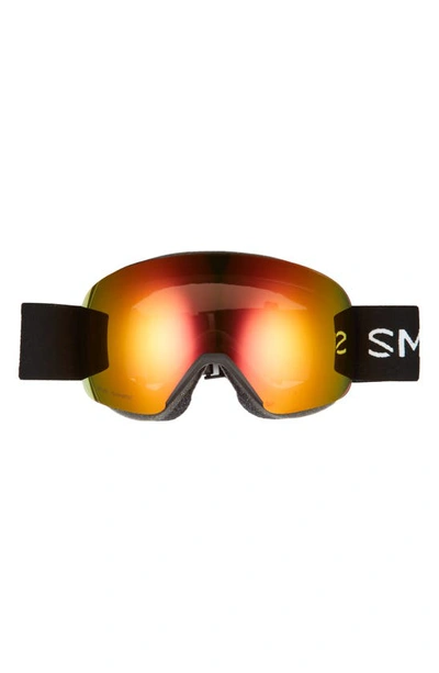 Shop Smith Skyline 215mm Chromapop Snow Goggles In Black Chromapop Red