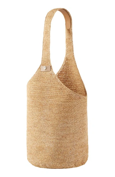 Shop Helen Kaminski Helen Kaminksi Carillo Woven Raffia Sac Bucket Bag In Natural