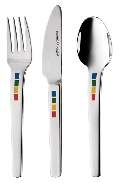 Shop Berghoff International International Ralph Kramer Swipswap 3-piece Flatware Set In Silver