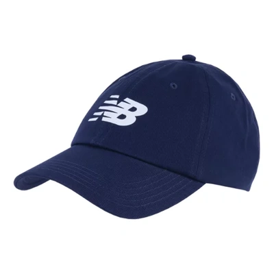 Shop New Balance Unisex 6 Panel Curved Brim Snap Back V2.0 In Navy