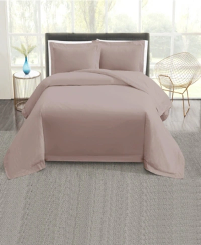 Shop Vince Camuto Home 400tc Percale 3 Piece Duvet Set, Full/queen Bedding In Blush