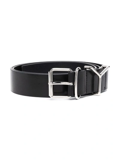 Shop Y/project Buckle-fastening Polished-finish Belt In Black