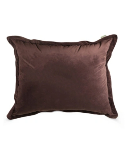 Shop Majestic Home Goods Extra Large Decorative Floor Pillow, 44" X 54" In Dark Brown