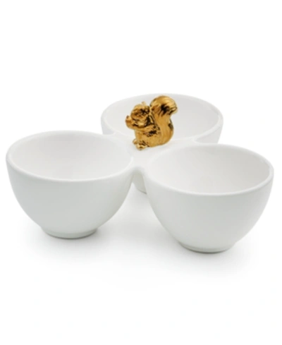 Shop Martha Stewart Collection Squirrel Bowls, Created For Macy's In Gold