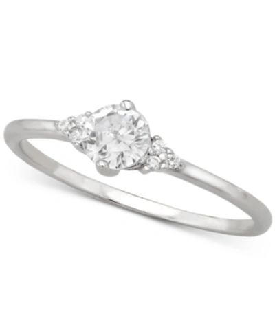 Giani Bernini Cubic Zirconia Ring In Sterling Silver, Created For Macy's In Sterling Silver