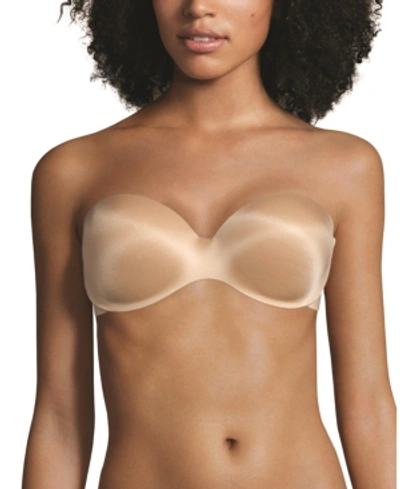 Shop Maidenform Strapless Extra Coverage Shaping Underwire Bra 9472 In Latte Lift (nude 5)