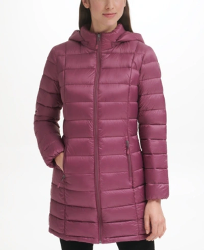 Charter Club Women's Packable Hooded Down Puffer Coat, Created For Macy's  In Plumberry | ModeSens