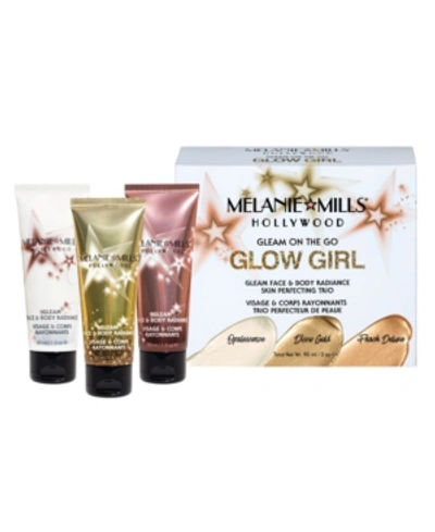 Shop Melanie Mills Hollywood Glow Girl Gleam On The Go Gleam Face & Body Radiance 3-pc. Kit