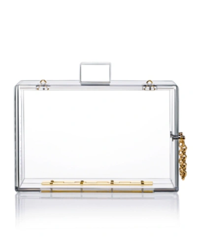 Shop Milanblocks Trendy Transparent Acrylic Clutch In Clear