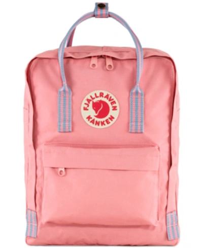 Shop Fjall Raven Kanken Backpack In Pink-long Stripes